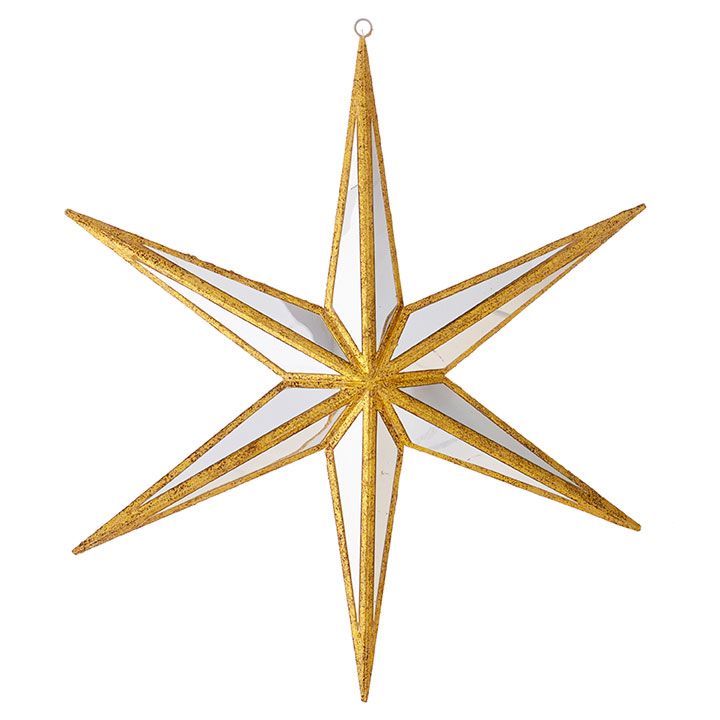 12" MIRRORED STAR ORNAMENT