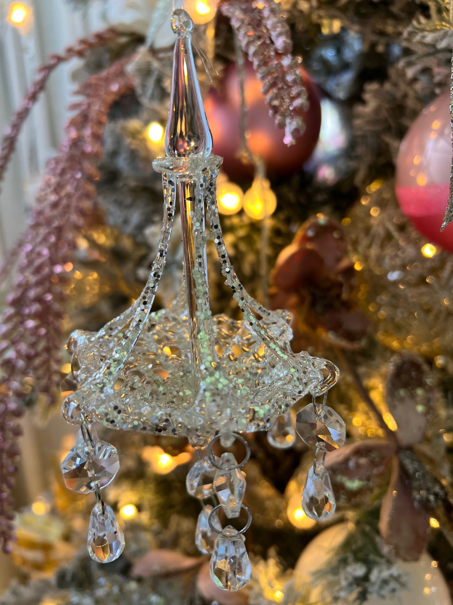 Crystal chandelier set of 2