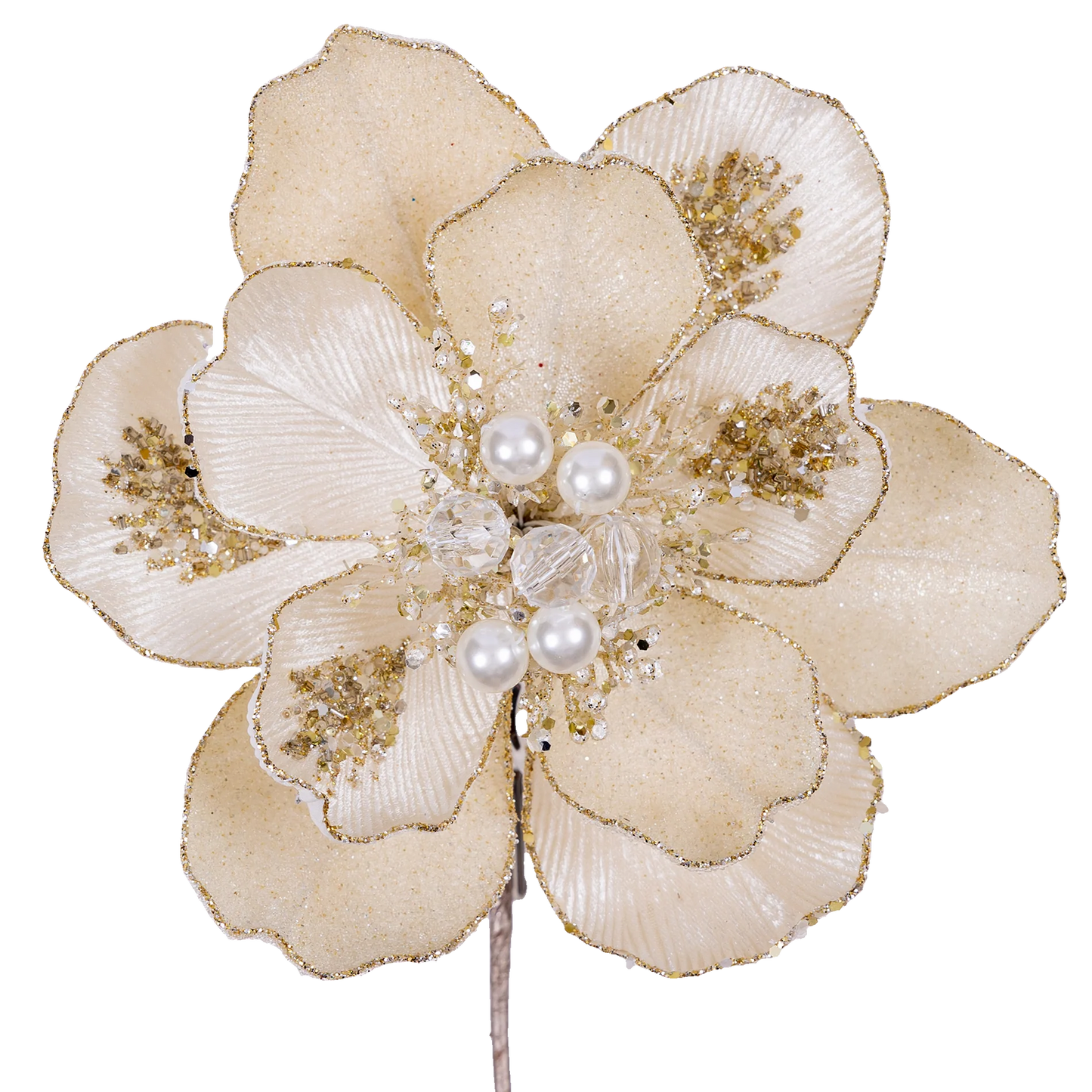GRAND MAGNOLIA CLIP (GOLD) FARRISILK