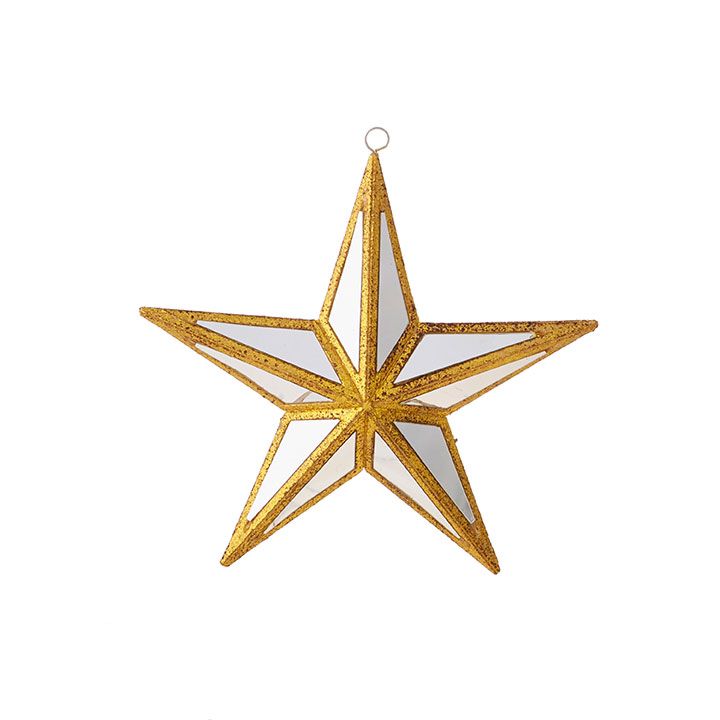 6" MIRRORED STAR ORNAMENT