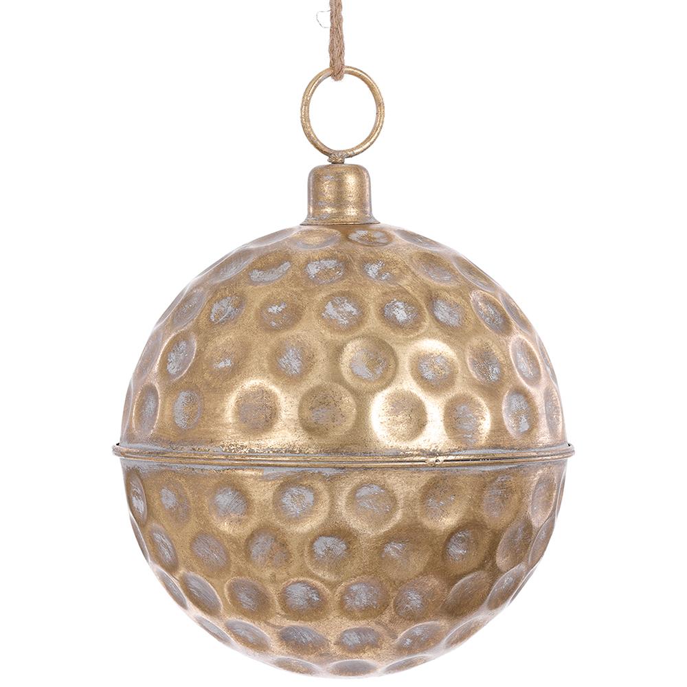 10” METAL BALL ORNAMENT