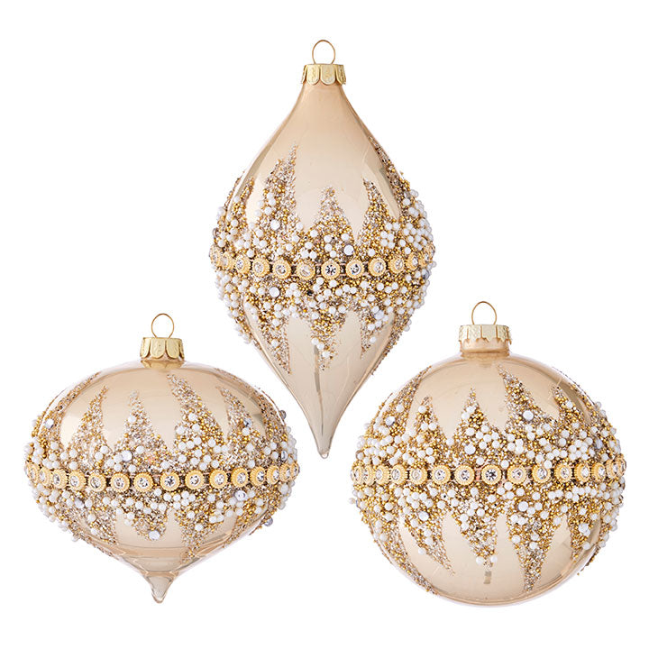 BEADED ORNAMENT (SET of 3)