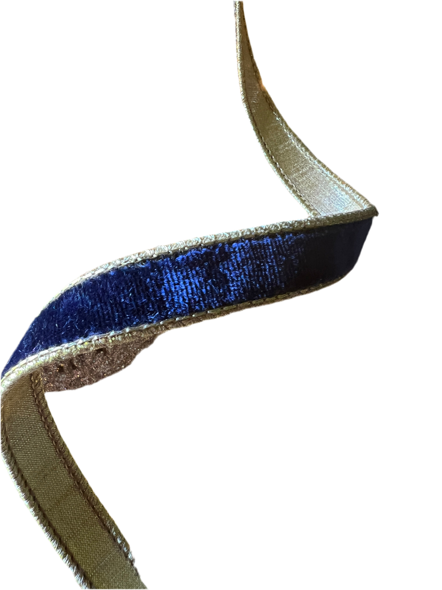Farrisilk Flashy velvet Navy blue .75" x 10YD