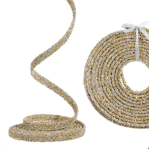 15' X 0.5" GOLD BEADED GARLAND