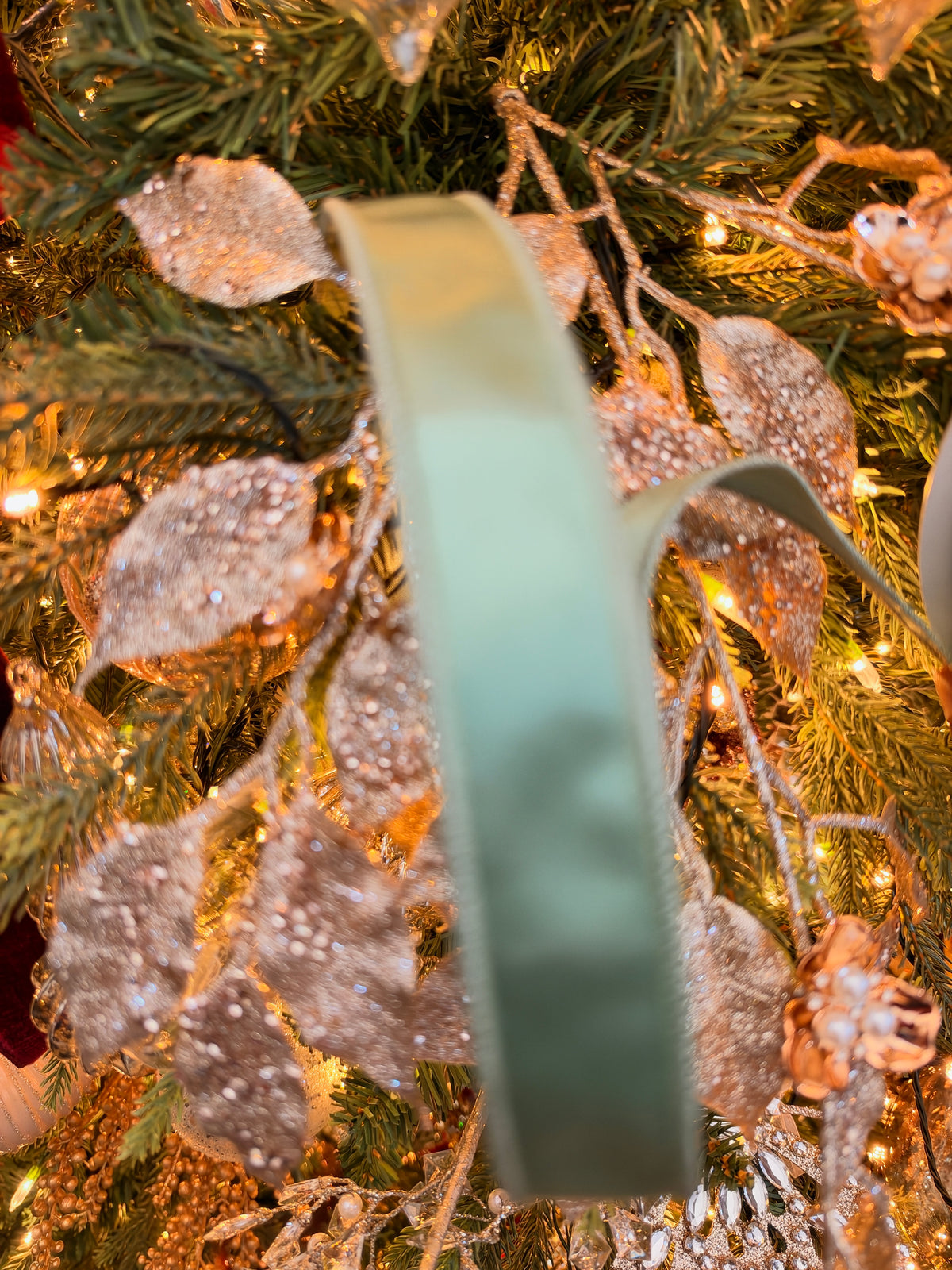 1 x 10 yd sea foam vickerman satin ribbon