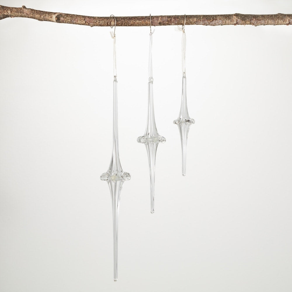 Finial ornament set of 3