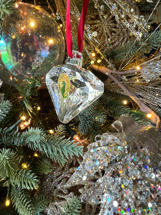 Waterford crystal diamond shaped ornament