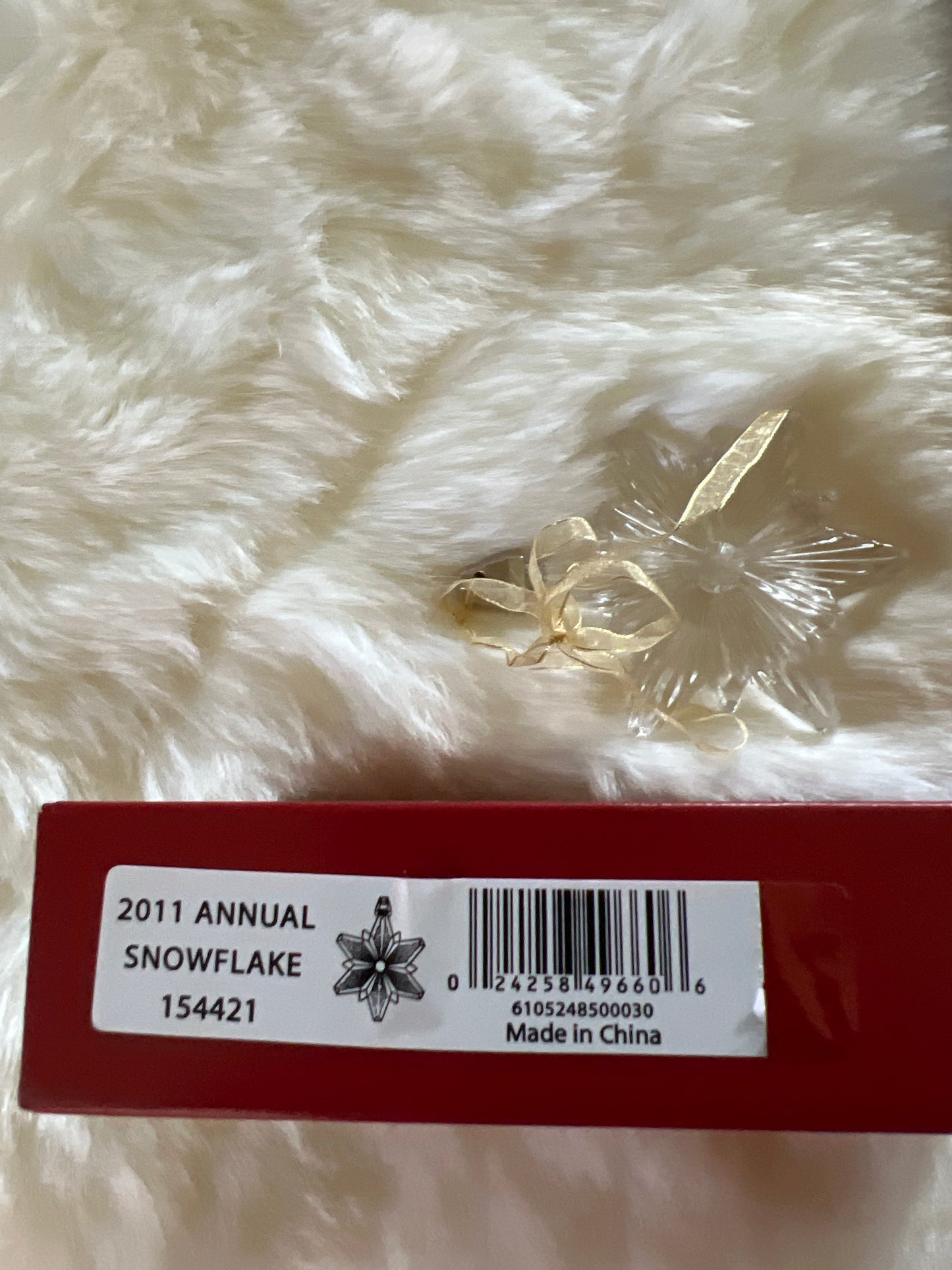 2011 annual snowflake crystal by marquis waterford (pre owned)