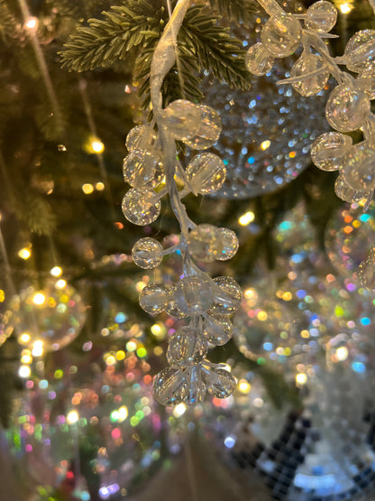 CRYSTAL JEWEL SPRAY 32" white