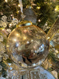 4" GLASS OMBRE" BALL ORNAMENT