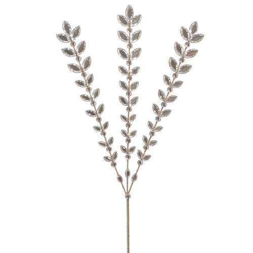 23.5" CRYSTAL JEWELED SPRAY WITH GOLD GLITTER