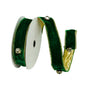Vickerman 1.5" x 10 yd Emerald Jingle Bells Wired Edge Christmas Ribbon