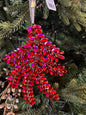 7" Red Jewel Pine Ornament