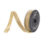 Farrisilk .75" x 5 YD Gold Chevron Trim Wired Ribbon