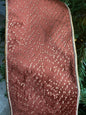 Copper and gold velvet ribbon 4 inches x 5 yard