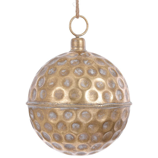 10” METAL BALL ORNAMENT