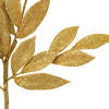Vickerman 22" Gold Glitter BayLeaf Artificial Christmas Spray.