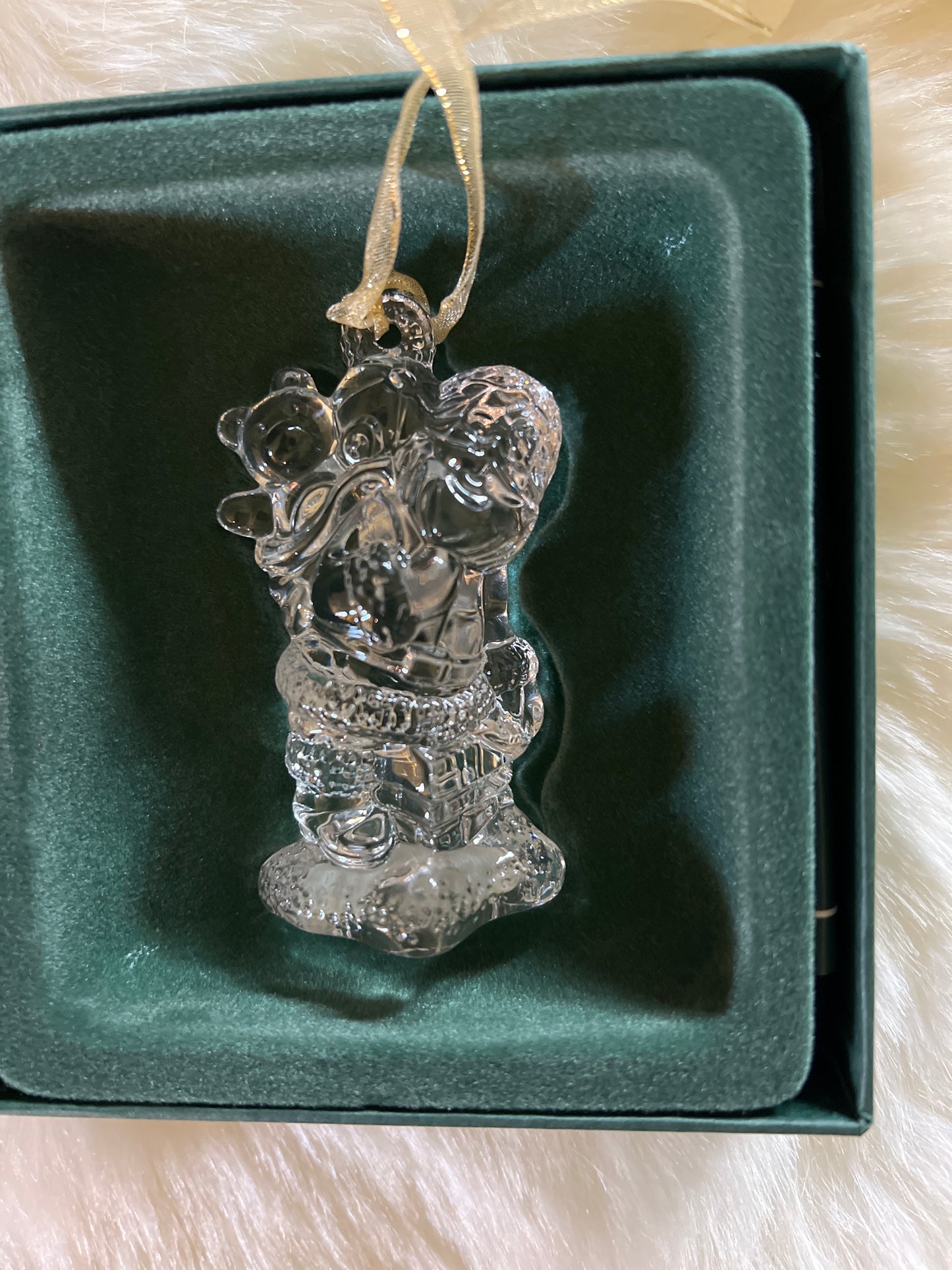 WATERFORD Marquis AMERICAN SANTA, Crystal Christmas Ornament, Made in Germany (pre owned)