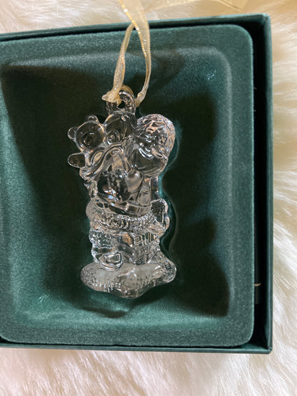 WATERFORD Marquis AMERICAN SANTA, Crystal Christmas Ornament, Made in Germany (pre owned)