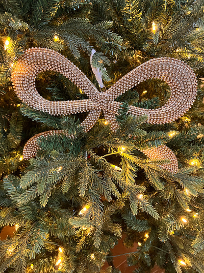 17.75" Jeweled Bow Ornament