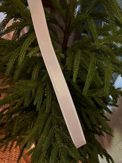 White satin ribbon