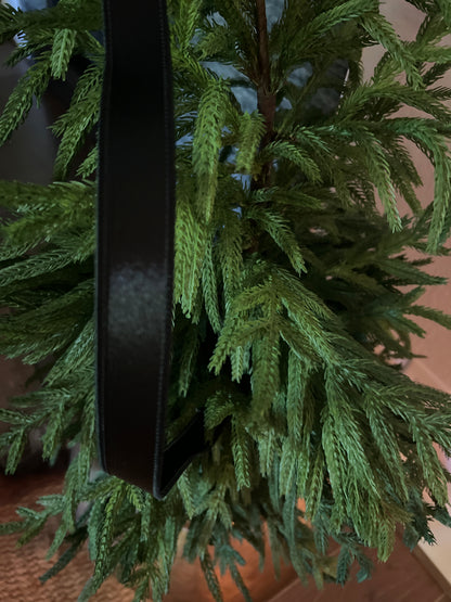 Black satin ribbon