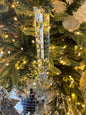 8” crystal icicle ornament