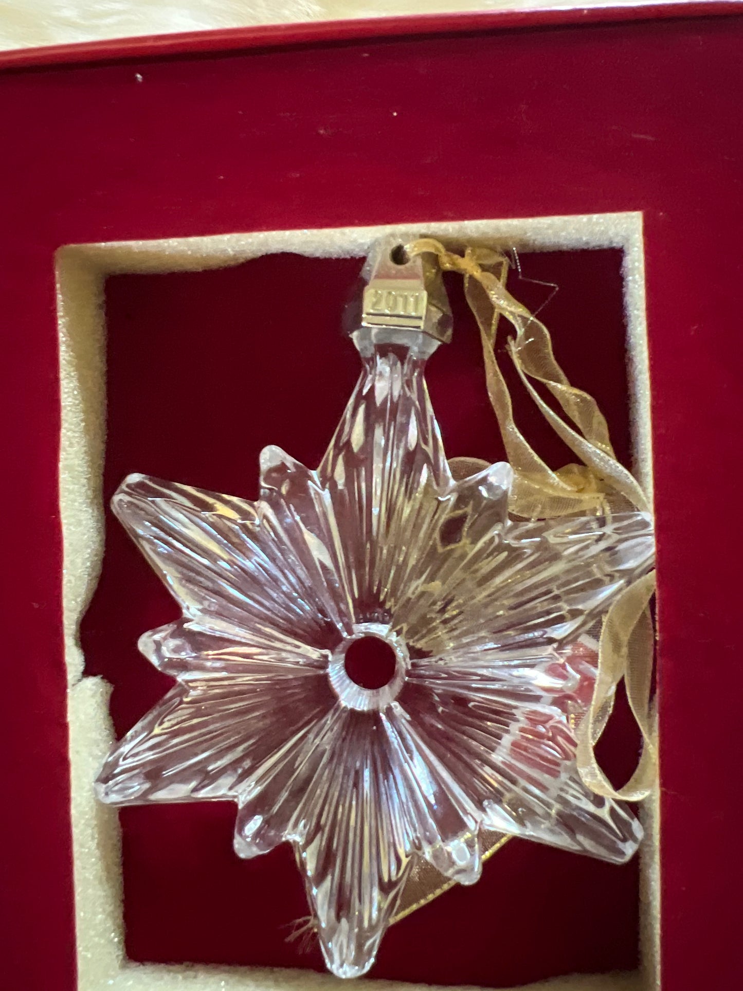 2011 annual snowflake crystal by marquis waterford (pre owned)