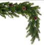 Vickerman 6' x 12" Holiday Pine Garland with Cones