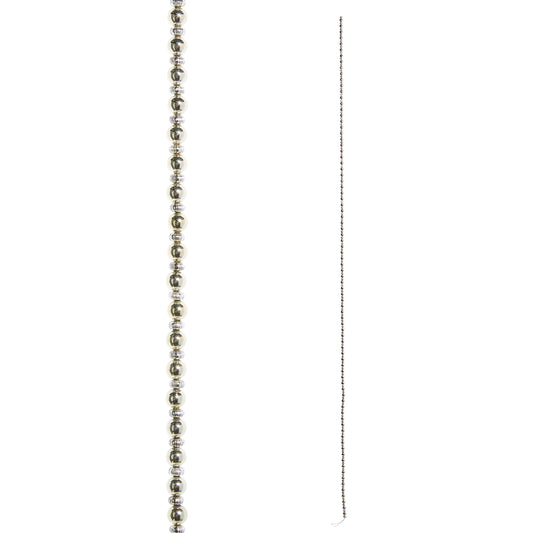 6' Silver Beaded Garland