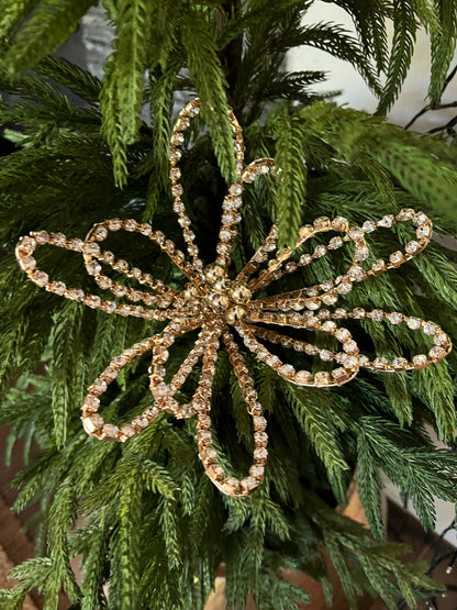 23" Gold Rhinestone Flower Stem