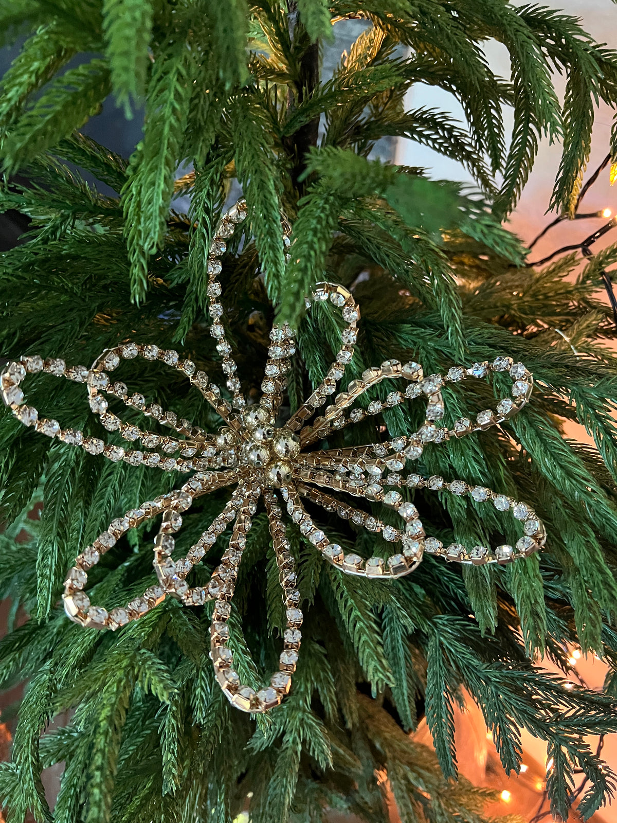23" Gold Rhinestone Flower Stem
