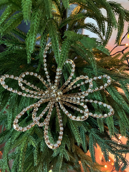 23" Gold Rhinestone Flower Stem