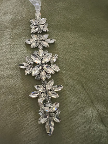 6.5" Clear Jewel Drop Ornament