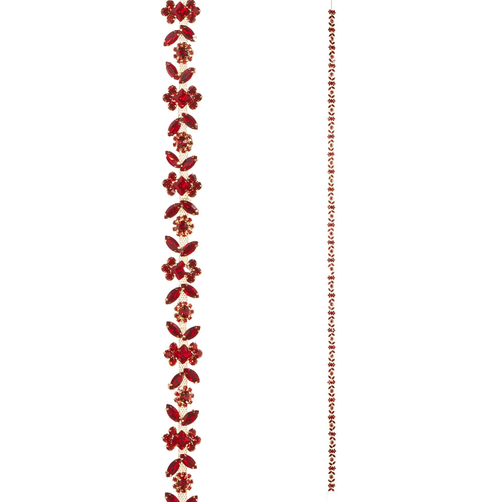 5' Red Jewel Garland