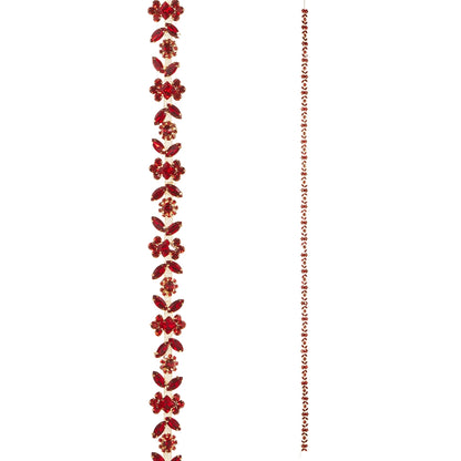 5' Red Jewel Garland