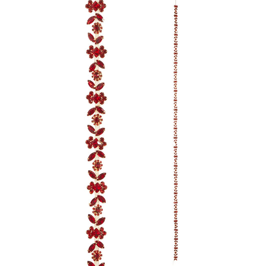 5' Red Jewel Garland