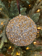 100mm sequin glitter, gold-silver ball
