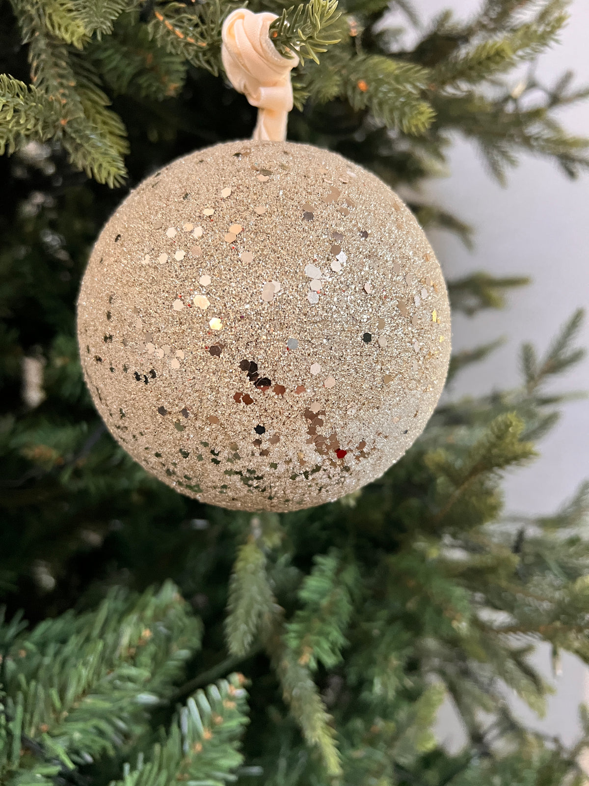 5" Champagne Ball Ornament