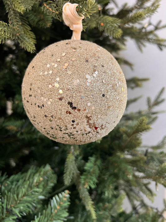 5" Champagne Ball Ornament