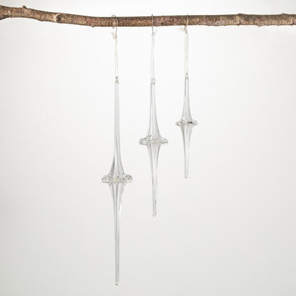 Finial ornament set of 3