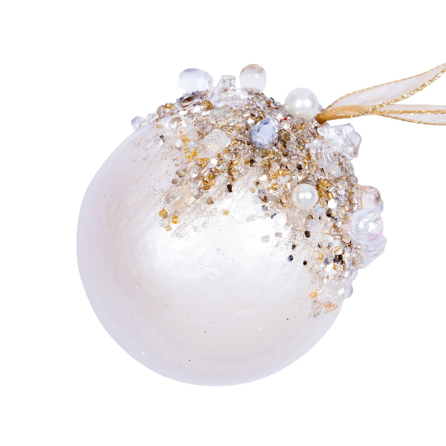 DAZZLING BEJEWELED BALL : 
5"DIA (champagne)